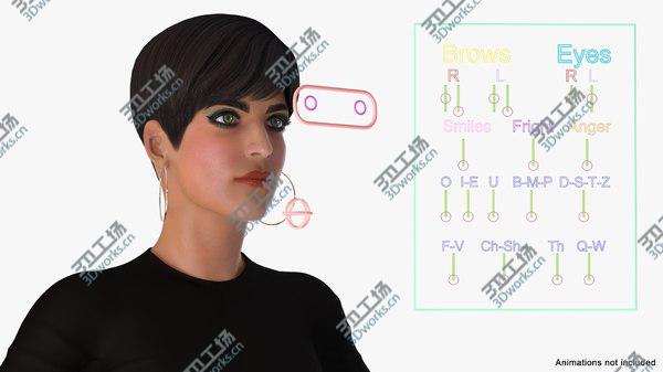images/goods_img/20210312/3D Woman in Casual Clothes Rigged/5.jpg